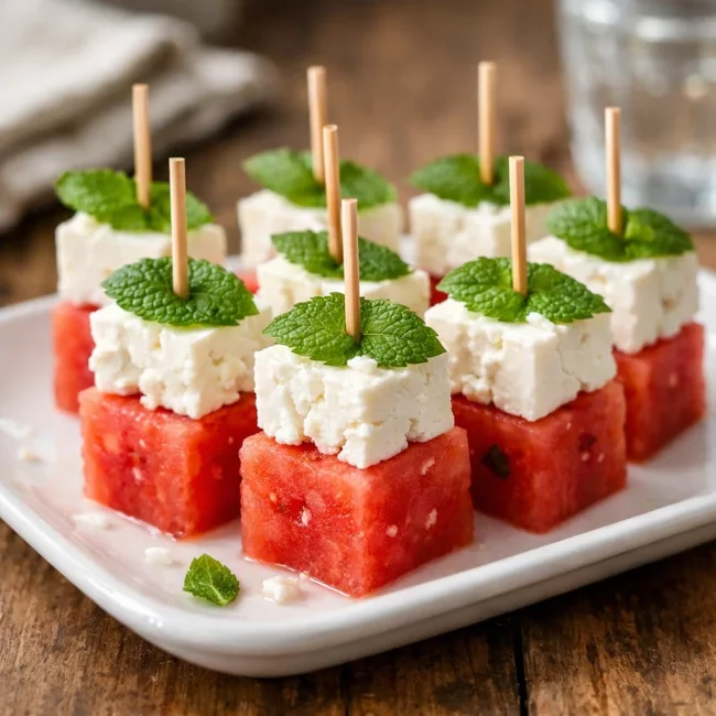 Watermelon Feta Bites
