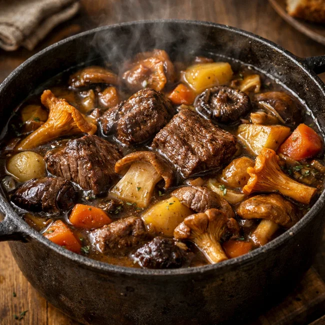 Wild Mushroom Beef Stew