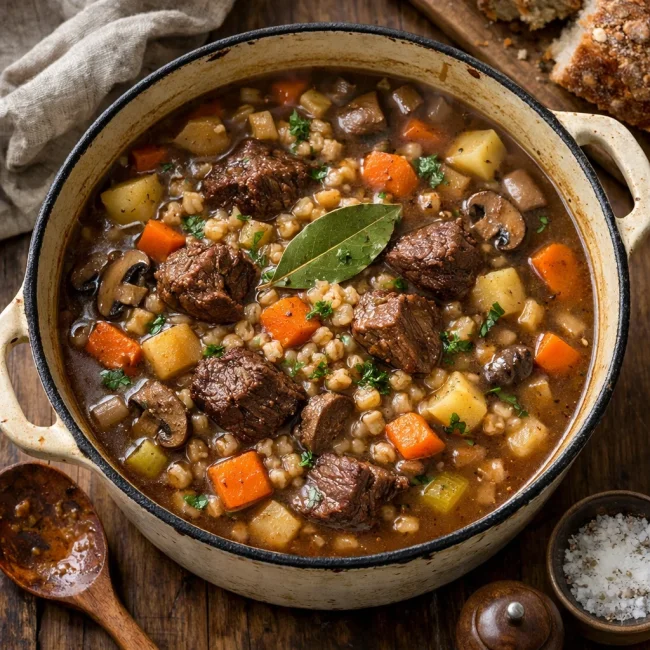 Winter Beef and Barley Stew