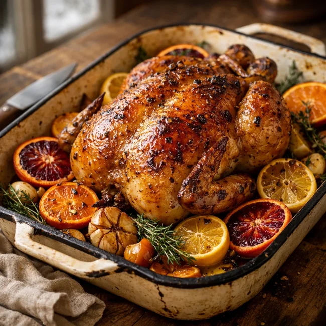 Winter Citrus Roast Chicken