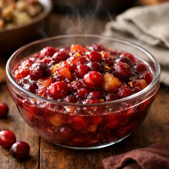 Zesty Apple-Cranberry Sauce
