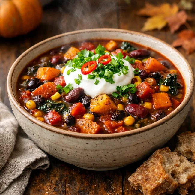 Zesty Autumn Vegetarian Chili