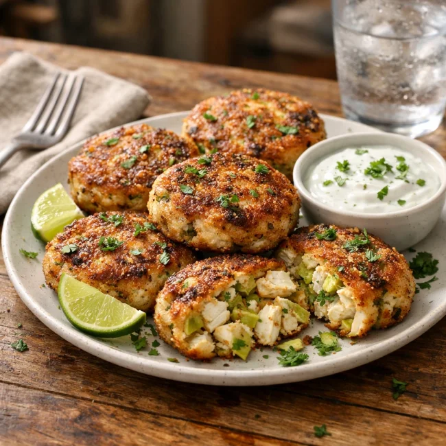 Zesty Avocado Crab Cakes