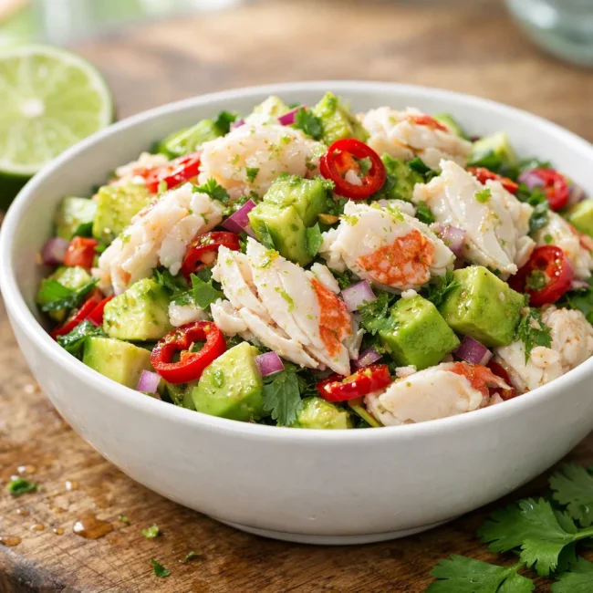 Zesty Avocado Crab Salad