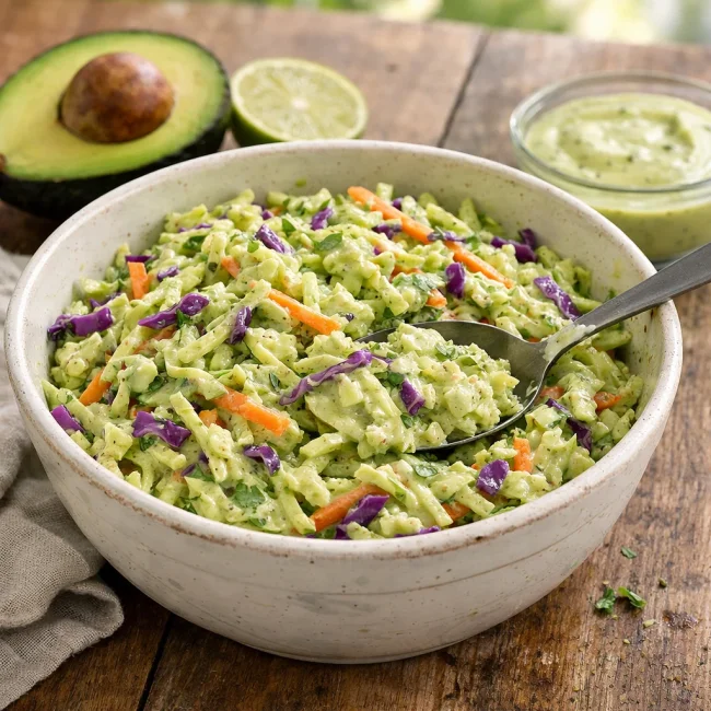 Zesty Avocado Cream Slaw