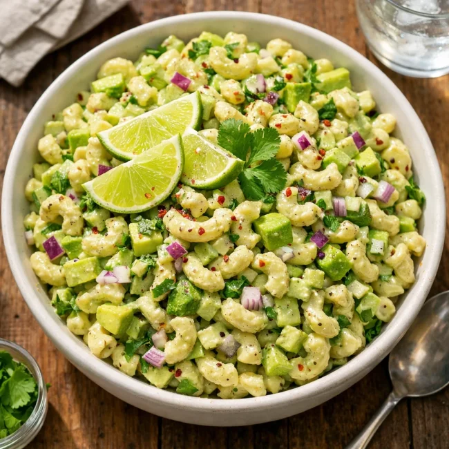 Zesty Avocado Macaroni Salad