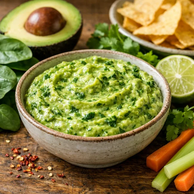 Zesty Avocado Spinach Dip