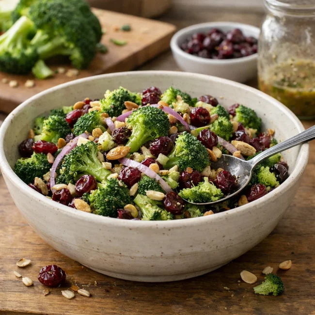 Zesty Broccoli & Cranberry Crunch Salad