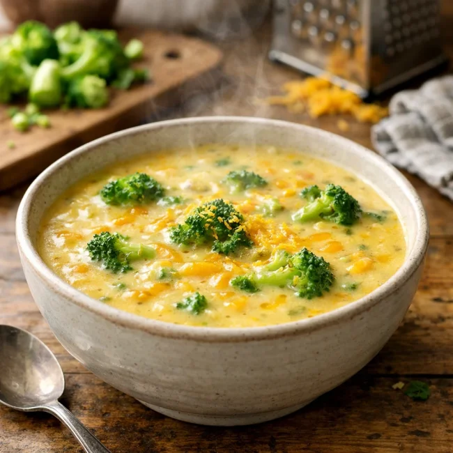 Zesty Broccoli Cheddar Soup