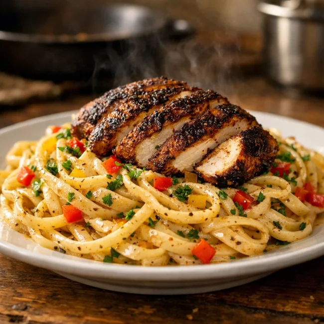 Zesty Cajun Chicken Linguine