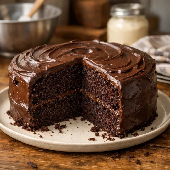 Zesty Chocolate Mayonnaise Cake