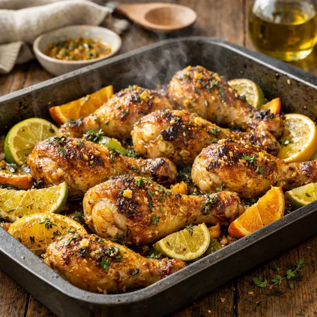 Zesty Citrus Baked Chicken Drumsticks