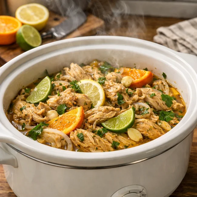 Zesty Citrus Crockpot Chicken