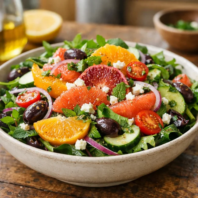 Zesty Citrus Mediterranean Salad