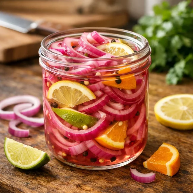 Zesty Citrus Pickled Red Onions