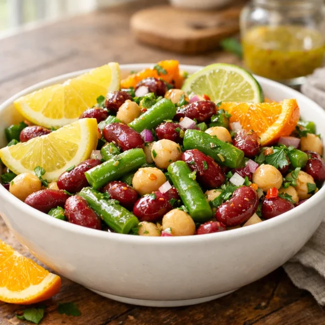 Zesty Citrus Three Bean Salad