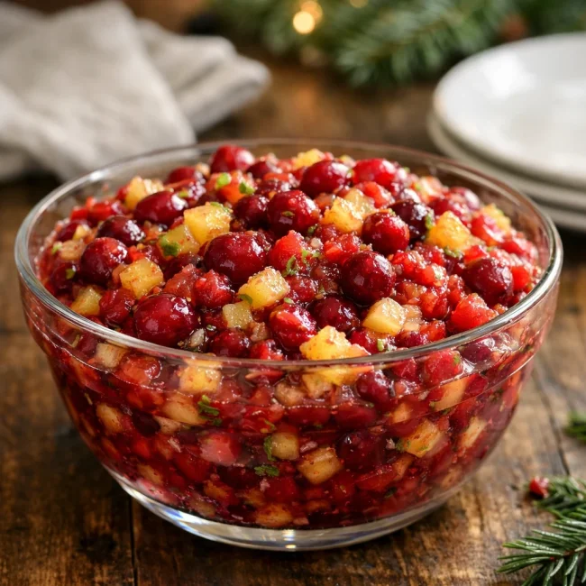 Zesty Cranberry-Pineapple Relish