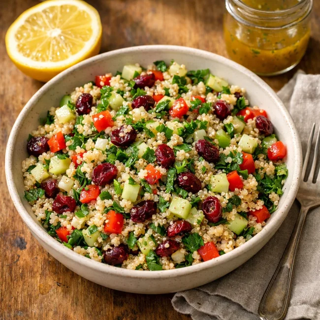 Zesty Cranberry Quinoa Salad