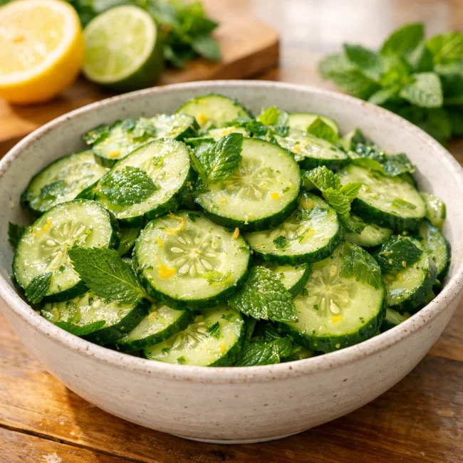 Zesty Cucumber & Mint Salad