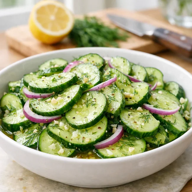 Zesty Dill Cucumber Salad