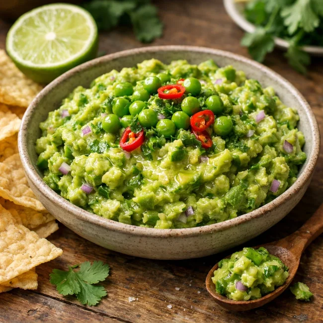 Zesty Green Pea Guacamole