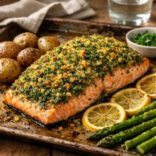 Zesty Herb-Crusted Baked Salmon