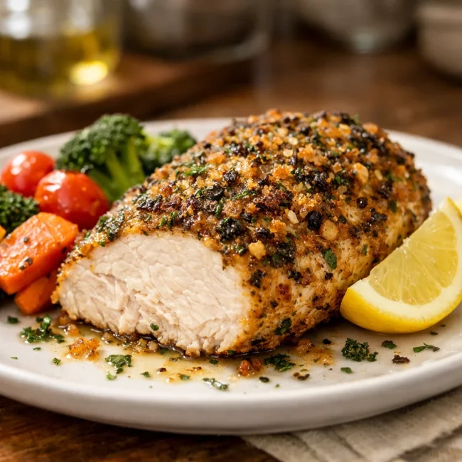 Zesty Herb-Crusted Chicken Breast
