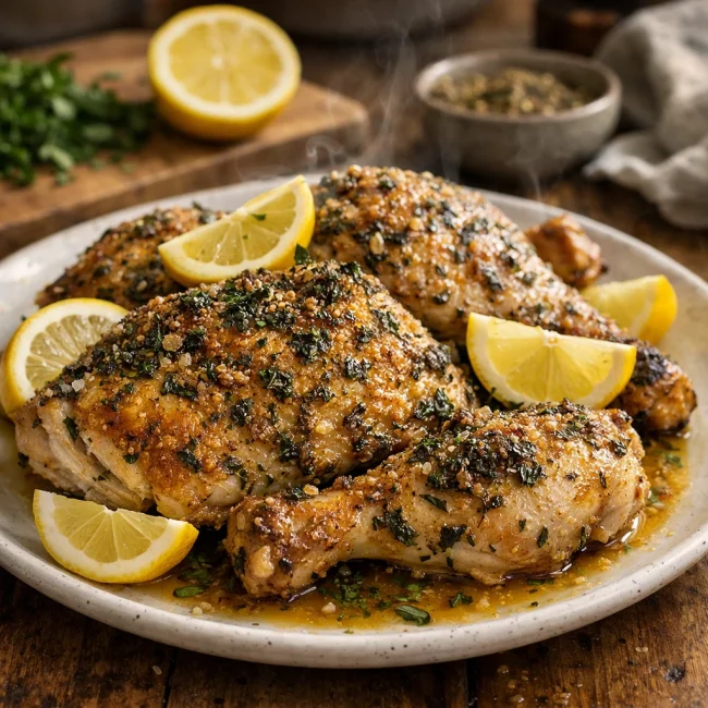 Zesty Herb-Crusted Lemon Chicken