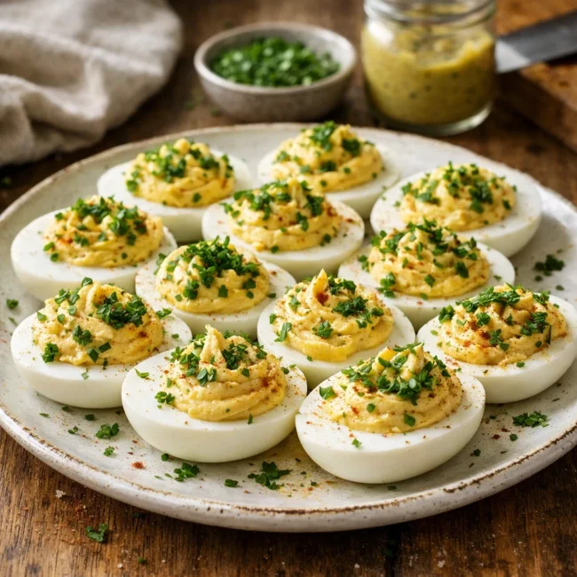 Zesty Herb Deviled Eggs