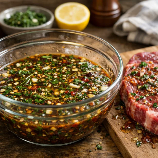 Zesty Herb-Infused Steak Marinade