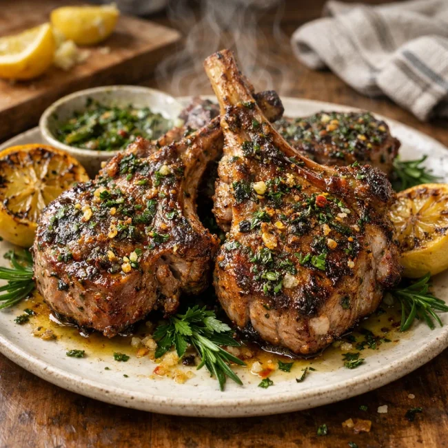 Zesty Herb-Marinated Lamb Chops