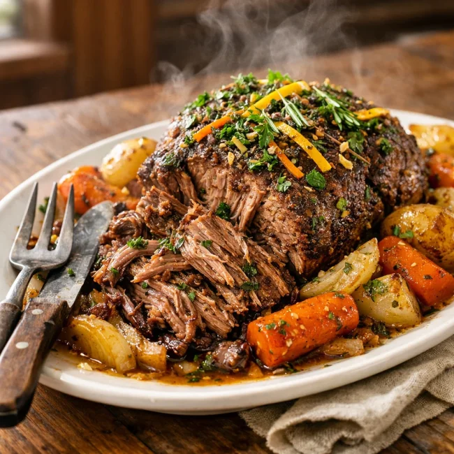 Zesty Herb Slow Cooker Pot Roast