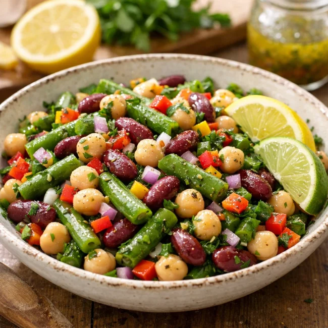 Zesty Herb Three-Bean Salad