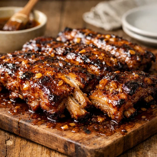 Zesty Honey-Garlic Pork Spare Ribs