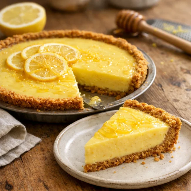 Zesty Honey Lemon Pie