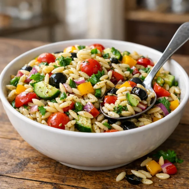 Zesty Italian Orzo Salad