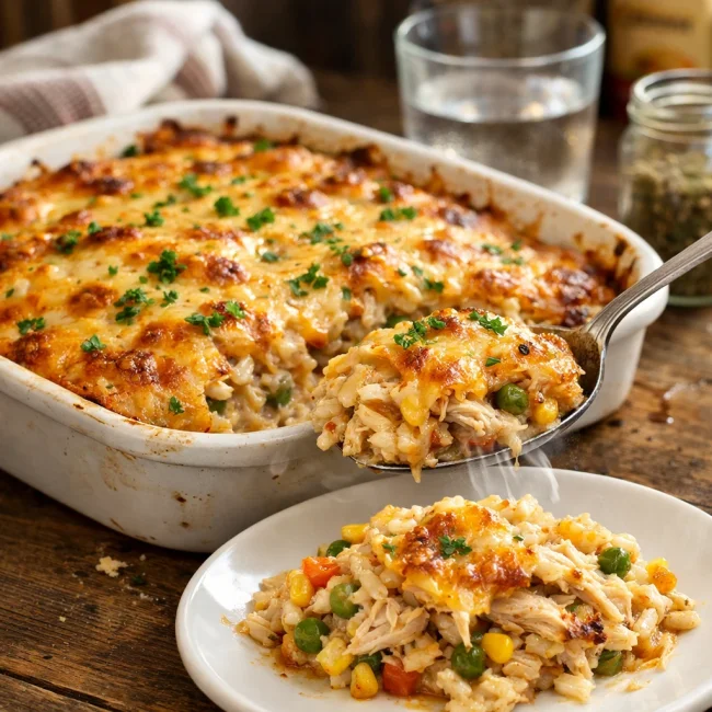 Zesty Leftover Chicken Casserole