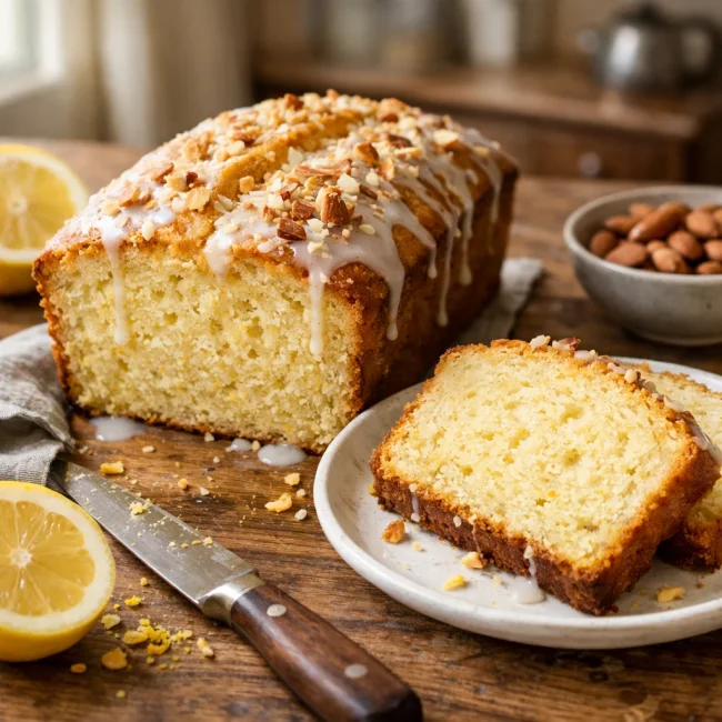 Zesty Lemon Almond Pound Cake