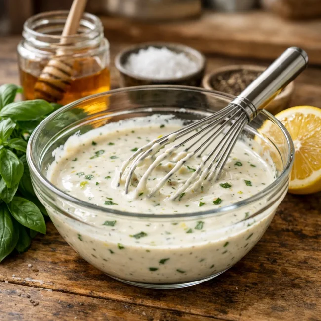 Zesty Lemon Basil Coleslaw Dressing