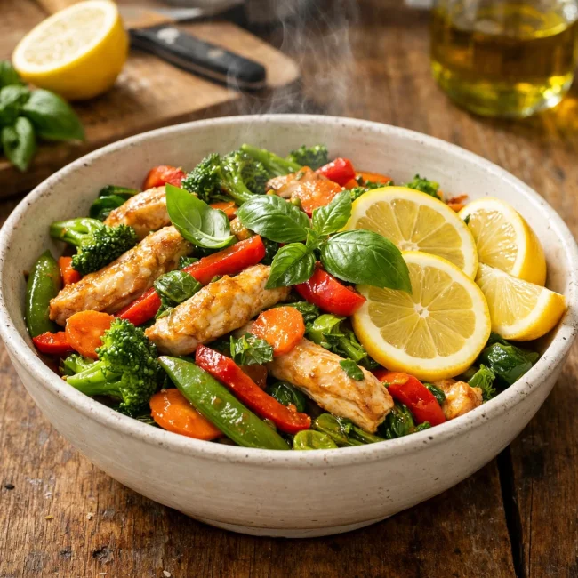 Zesty Lemon Basil Stir Fry