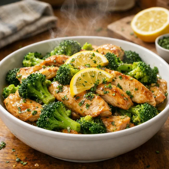 Zesty Lemon Chicken and Broccoli Stir-Fry