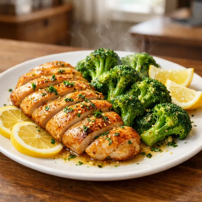 Zesty Lemon Chicken and Broccoli
