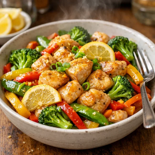 Zesty Lemon Chicken Stir Fry