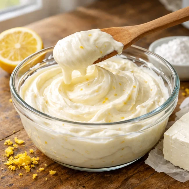 Zesty Lemon Cream Cheese Frosting