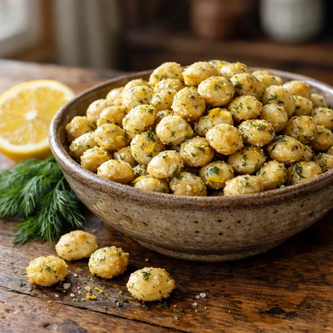 Zesty Lemon-Dill Oyster Crackers
