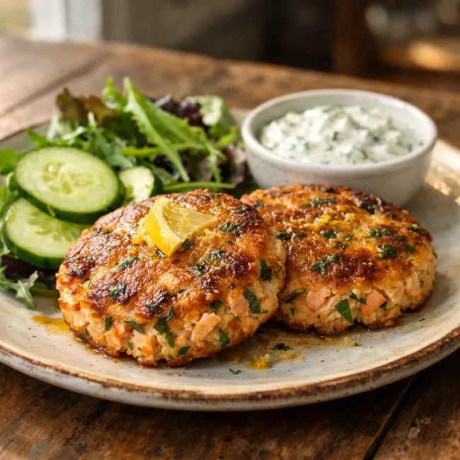 Zesty Lemon-Dill Salmon Patties