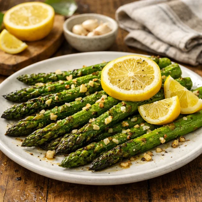 Zesty Lemon Garlic Asparagus