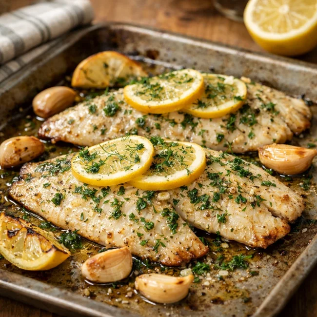 Zesty Lemon Herb Baked Tilapia