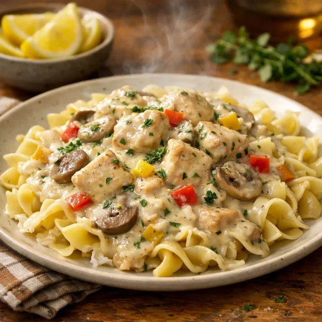 Zesty Lemon Herb Chicken A La King