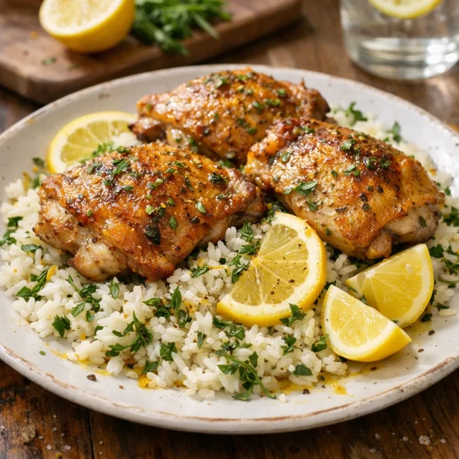 Zesty Lemon Herb Chicken and Rice
